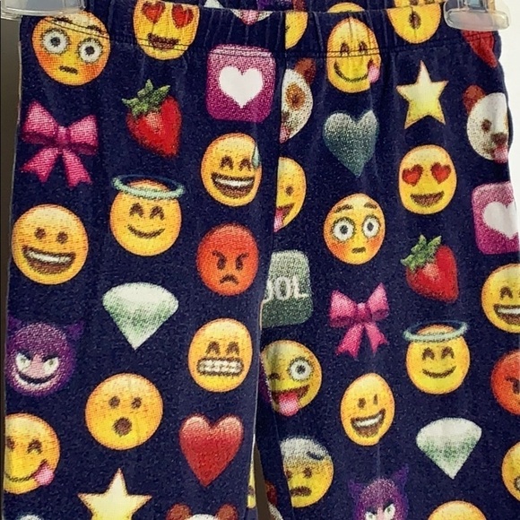 Gap Emoji Print Cotton Straight Legging medium girls casual clothing - Picture 2 of 5